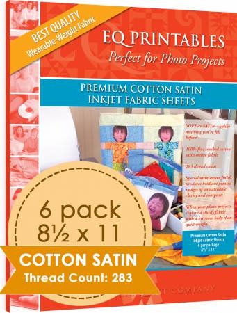 Premium Cotton Satin Inkjet Fabric Sheets # P-CS811
