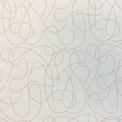 SQUIGGLE wideback- 108" cream with beige