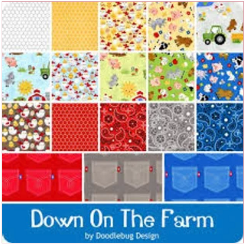 Down on the Farm Jelly Roll for Riley Blake Designs RP-10070-40