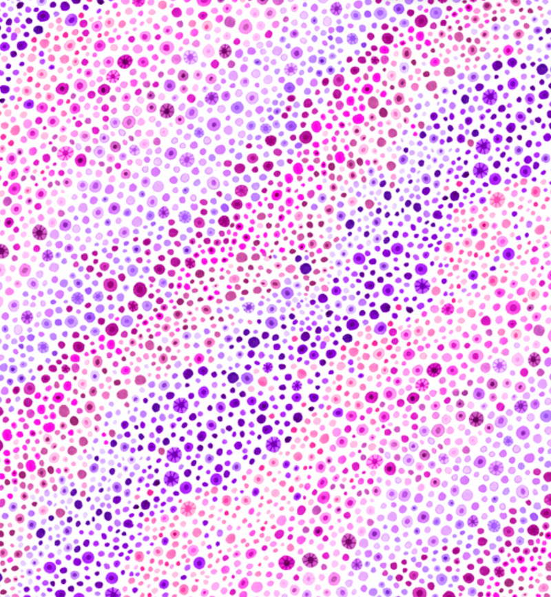BUBBLE UP white and Purple - 108" Wide Backing by Wilmington Prints 6826-136