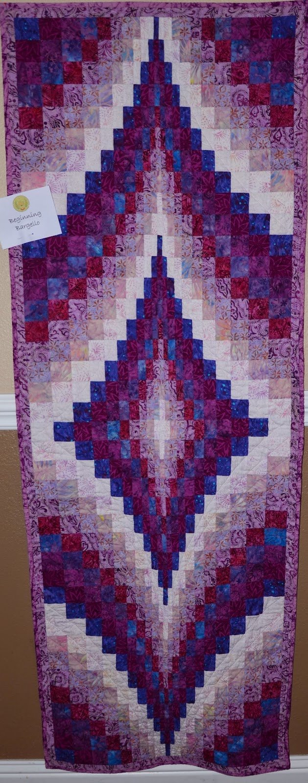 Fire Within Bargello wall hanging or table topper - Make your own kit!