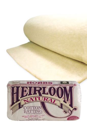 Hobbs Heirloom Cotton natural batting  96"