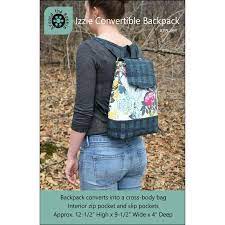 Izzie Convertible Backpack ATB-191 - Pattern only