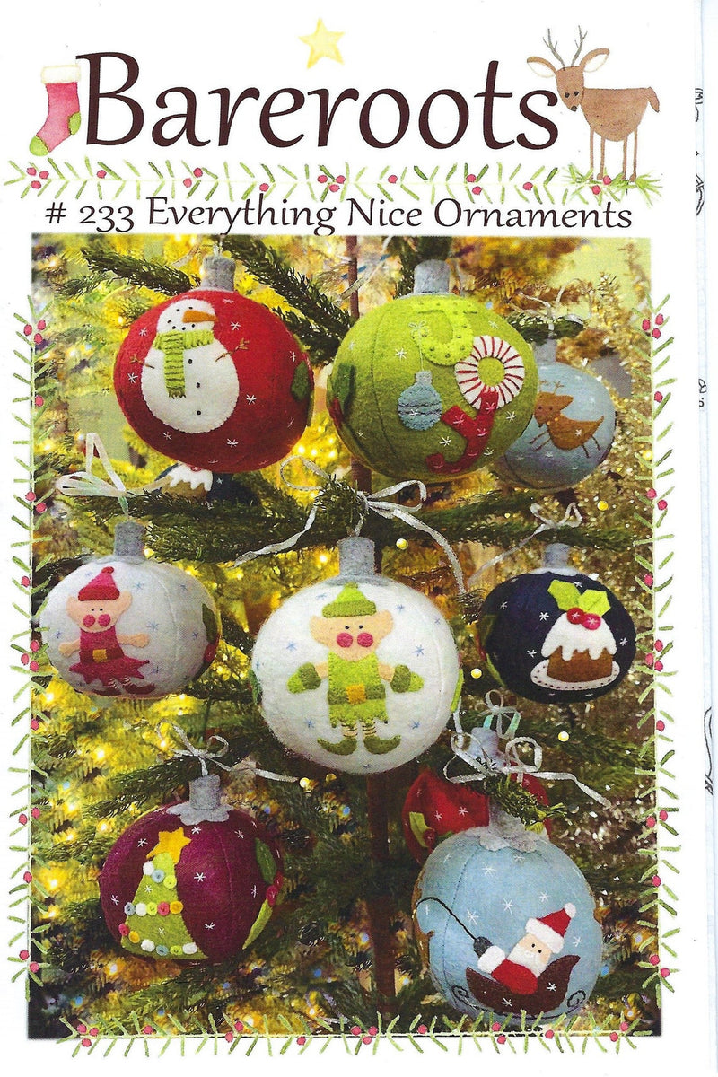 Everything Nice Ornament Wool Felt & Floss Kit # BR233K